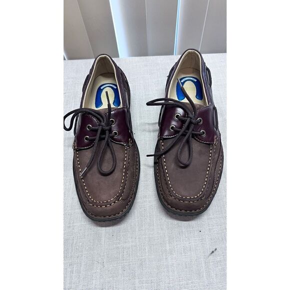 Nunn Bush Mens Genuine Leather Slip-On Loafer Casual Comfort Shoes Brown Size 9M - Picture 1 of 14